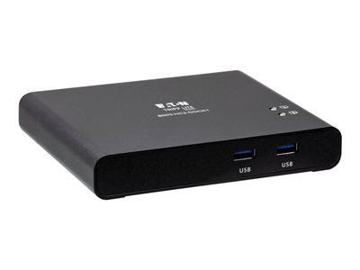 Eaton Tripp Lite series USB C KVM Dock 2-Port 4K HDMI USB-A Hub PD Charging USB 3.2 Gen 1 Black