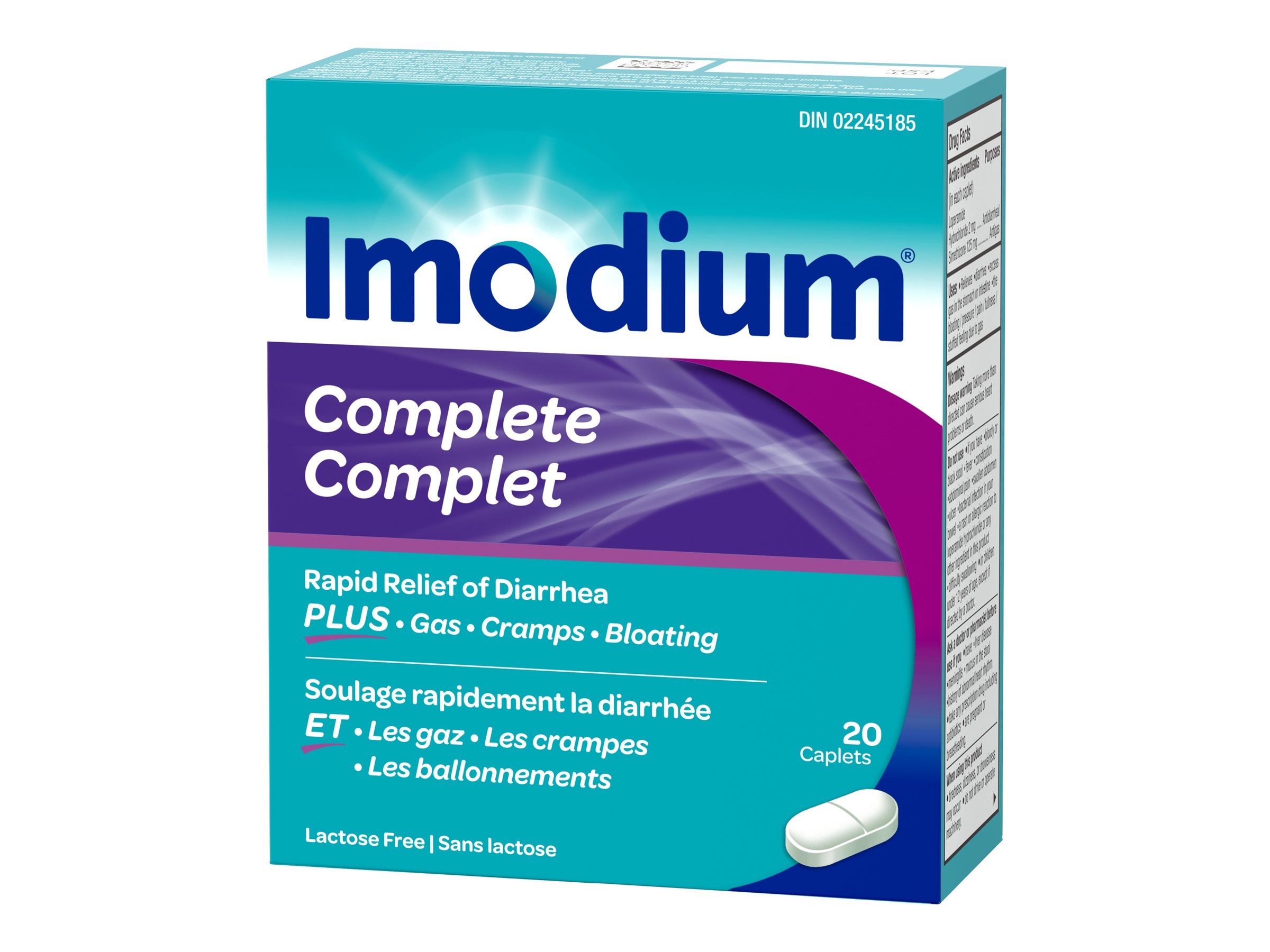 Imodium Complete Diarrhea Plus Gas Caplets - 20's