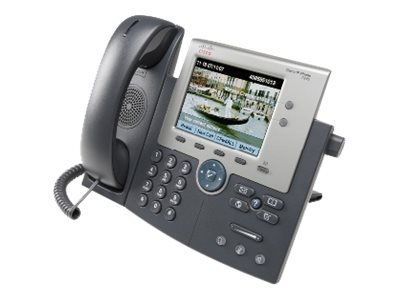 Cisco Unified IP Phone 7945G VoIP phone SCCP, SIP 2 lines silver, dark gray refurbished 