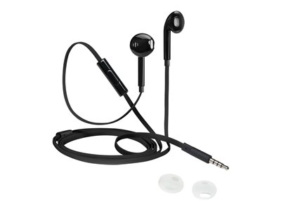 iStore Classic Fit Earphones with mic ear-bud wired 3.5 mm jack black