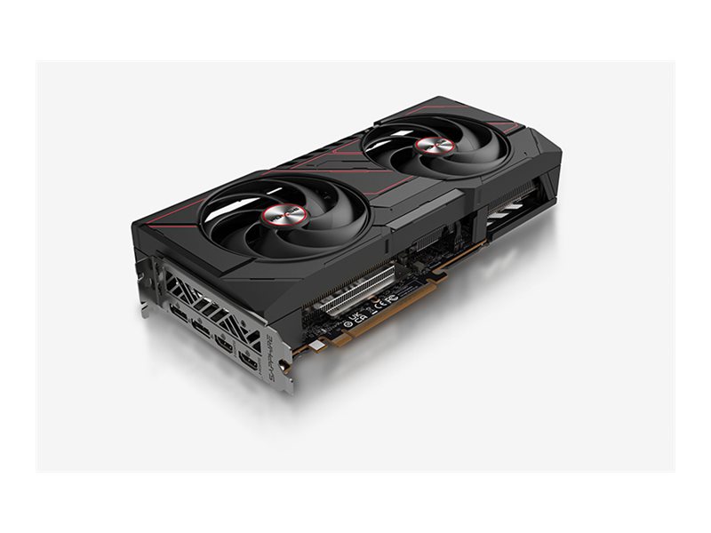 Sapphire Pulse Radeon OC graphics card Radeon RX 9070 GRE 12 Product shot Left-angle 79450