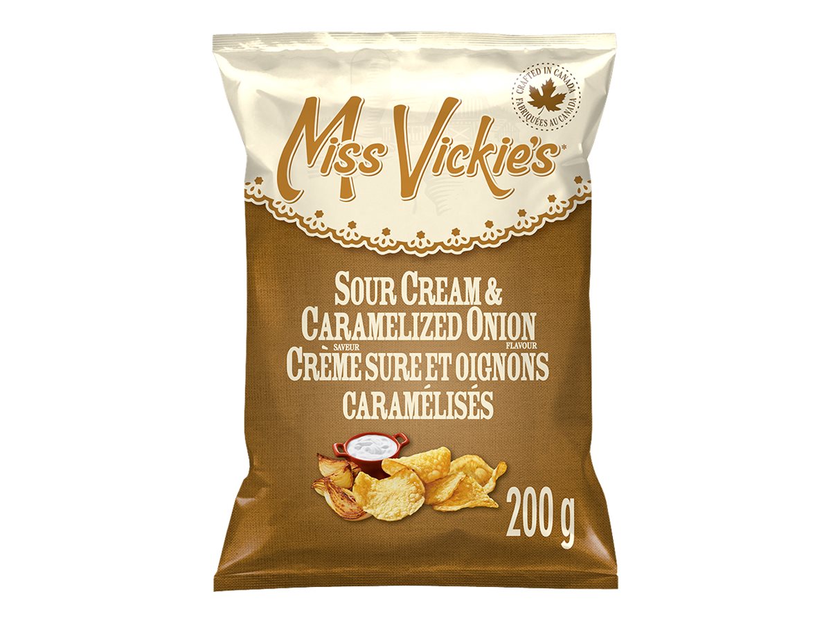 Miss Vickie's Potato Chips - Sour Cream & Caramelized Onion - 200g