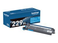 Brother TN229XLC - High Yield - cyan - original - box - toner cartridge - for P/N: US#HLL3300CDW, US#HLL8245CDW, US#MFCL3720CDW, US#MFCL3780CDW, US#MFCL8395CDW