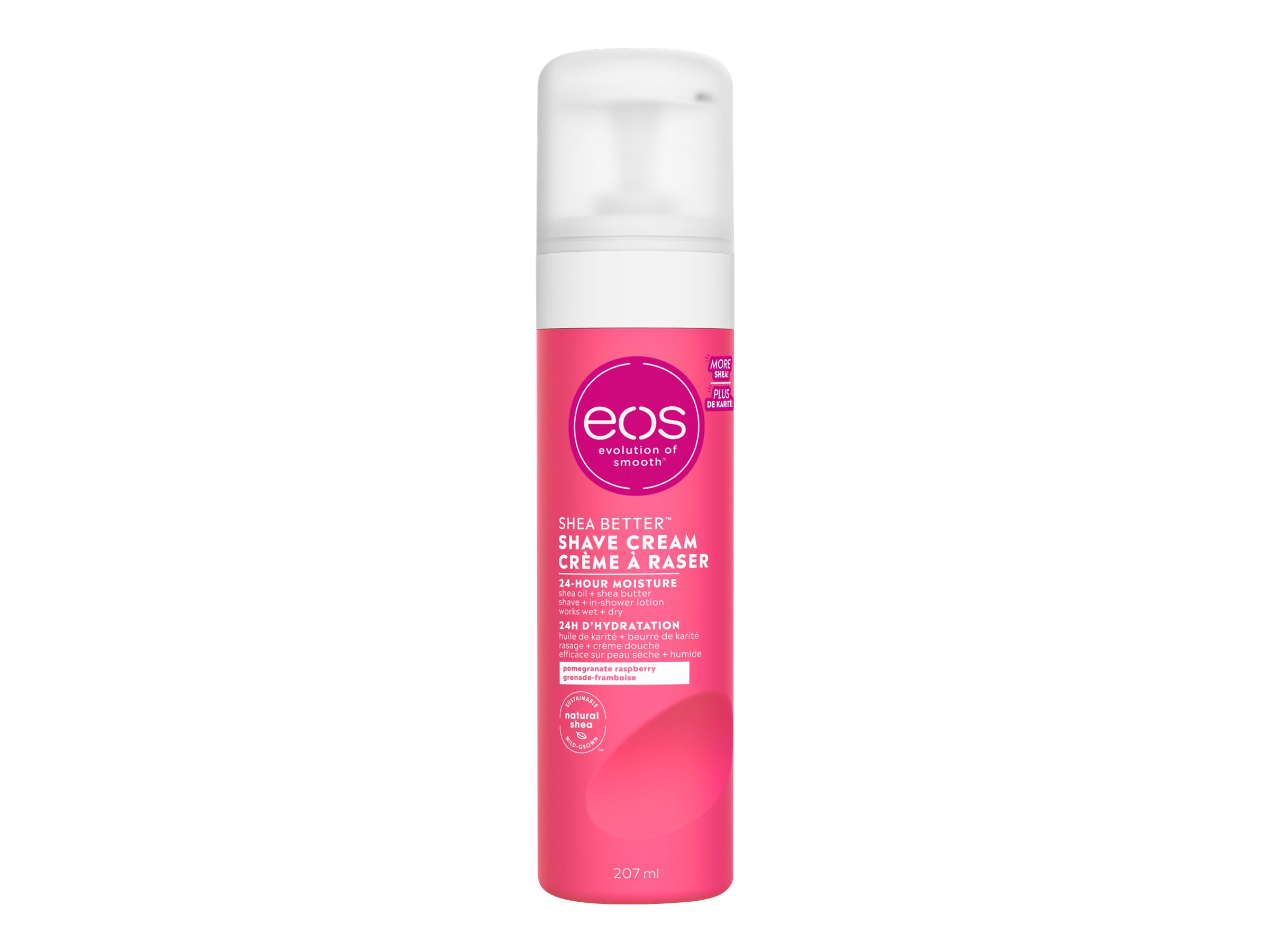 eos Ultra Moisturizing Shave Cream - Pomegranate Raspberry - 207ml