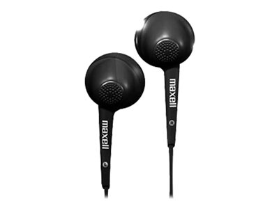Earphones with mic - ear-bud - wired - 3.5 mm jack - noise isolating - black