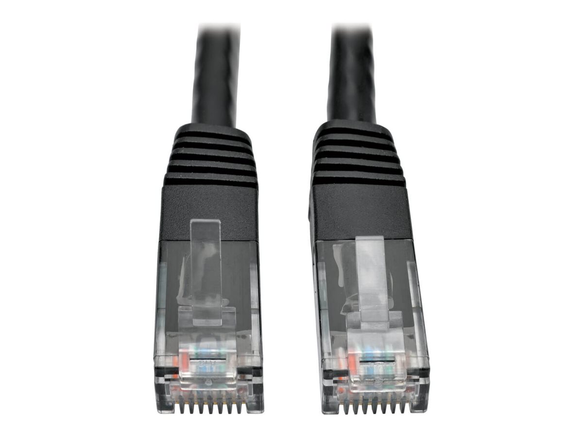 Tripp Lite Premium Cat5/Cat5e/Cat6 Gigabit Molded Patch Cable, 24 AWG, 550 MHz/1 Gbps (RJ45 M/M), Black, 35 ft.
