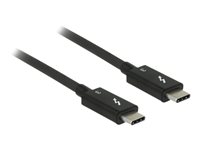 DeLOCK USB 3.1 / Thunderbolt 3 / DisplayPort 1.2a Thunderbolt kabel 50cm Sort