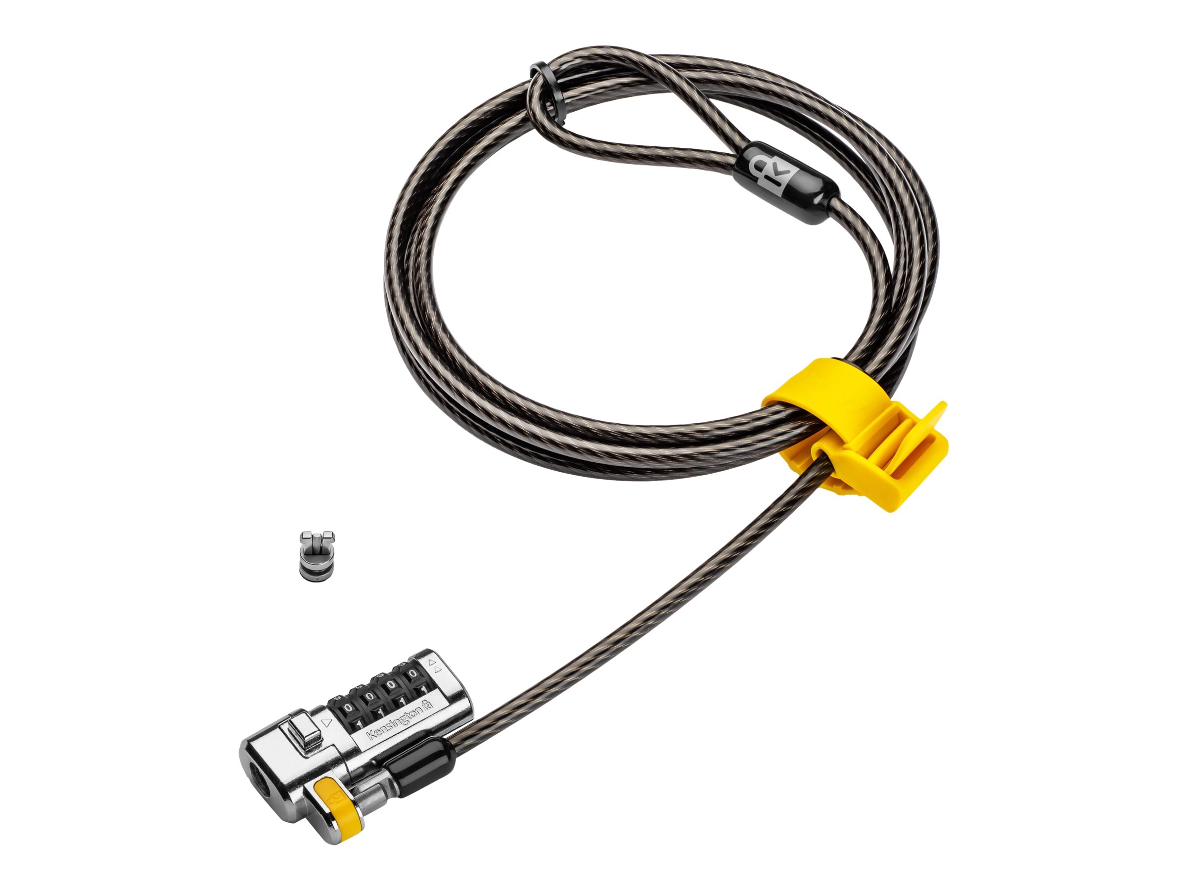 Kensington ClickSafe Combination Laptop Lock security cable Product shot Right-angle 80000