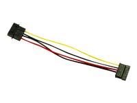 Inter-Tech 15 pin Serial ATA strøm (female) - 4-PIN intern strøm (male) 15cm Strømforsyningsadapter