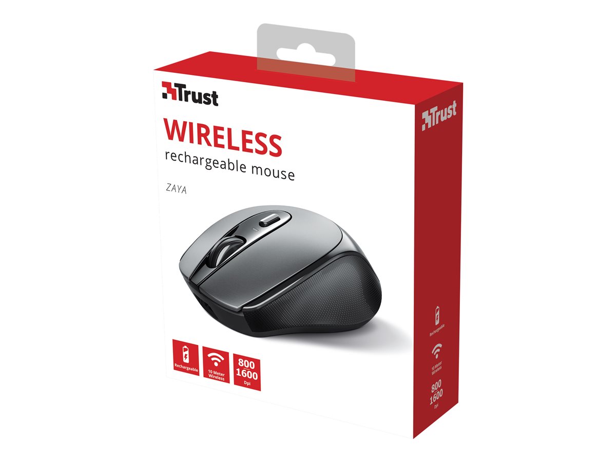 TRUST Souris sans fil ZAYA rechargeable