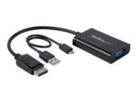 StarTech.com DisplayPort to VGA Adapter with Audio - 1920x1200 - DP to VGA Converter for Your VGA Monitor or Display (DP2VGAA)