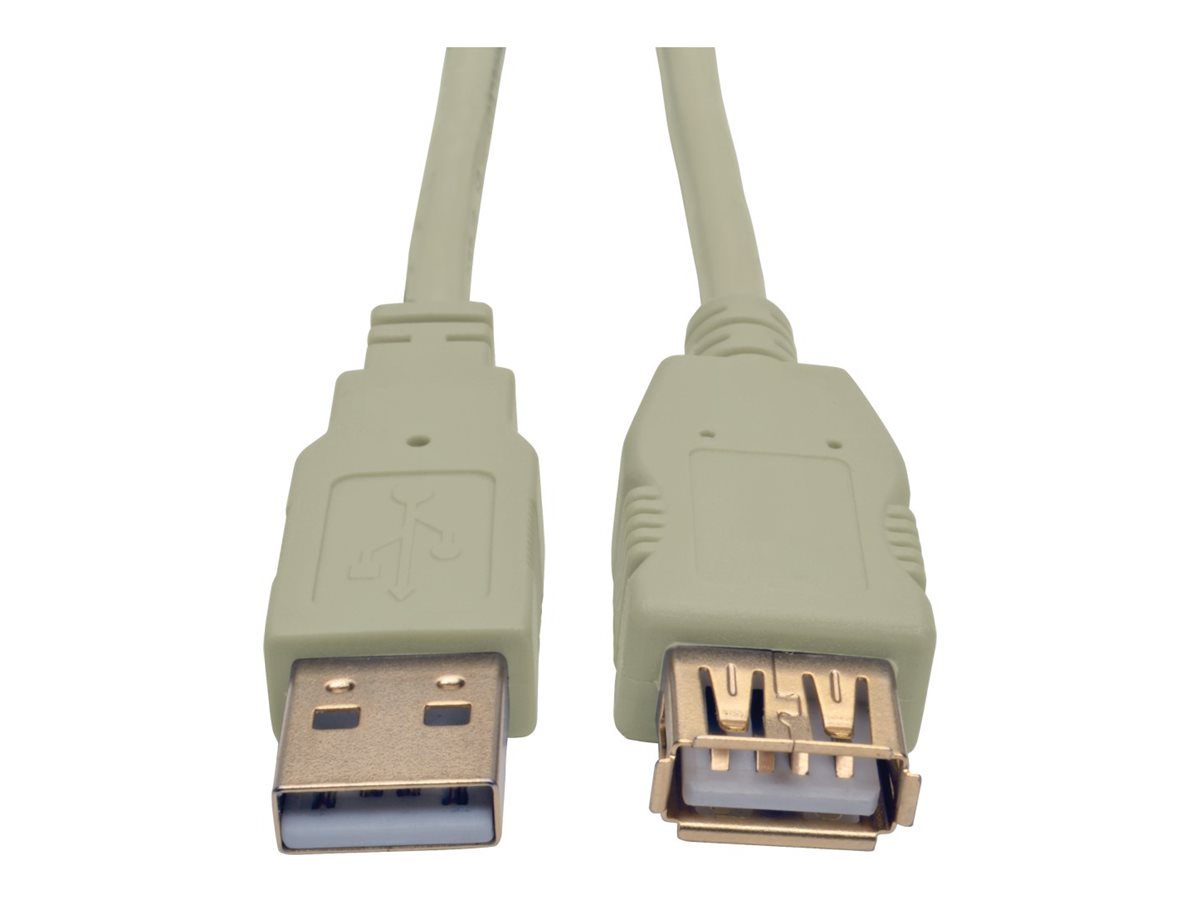 Tripp Lite 6ft USB 2.0 Hi-speed A/A Cable M/M 480 Mbps Beige, USB extension