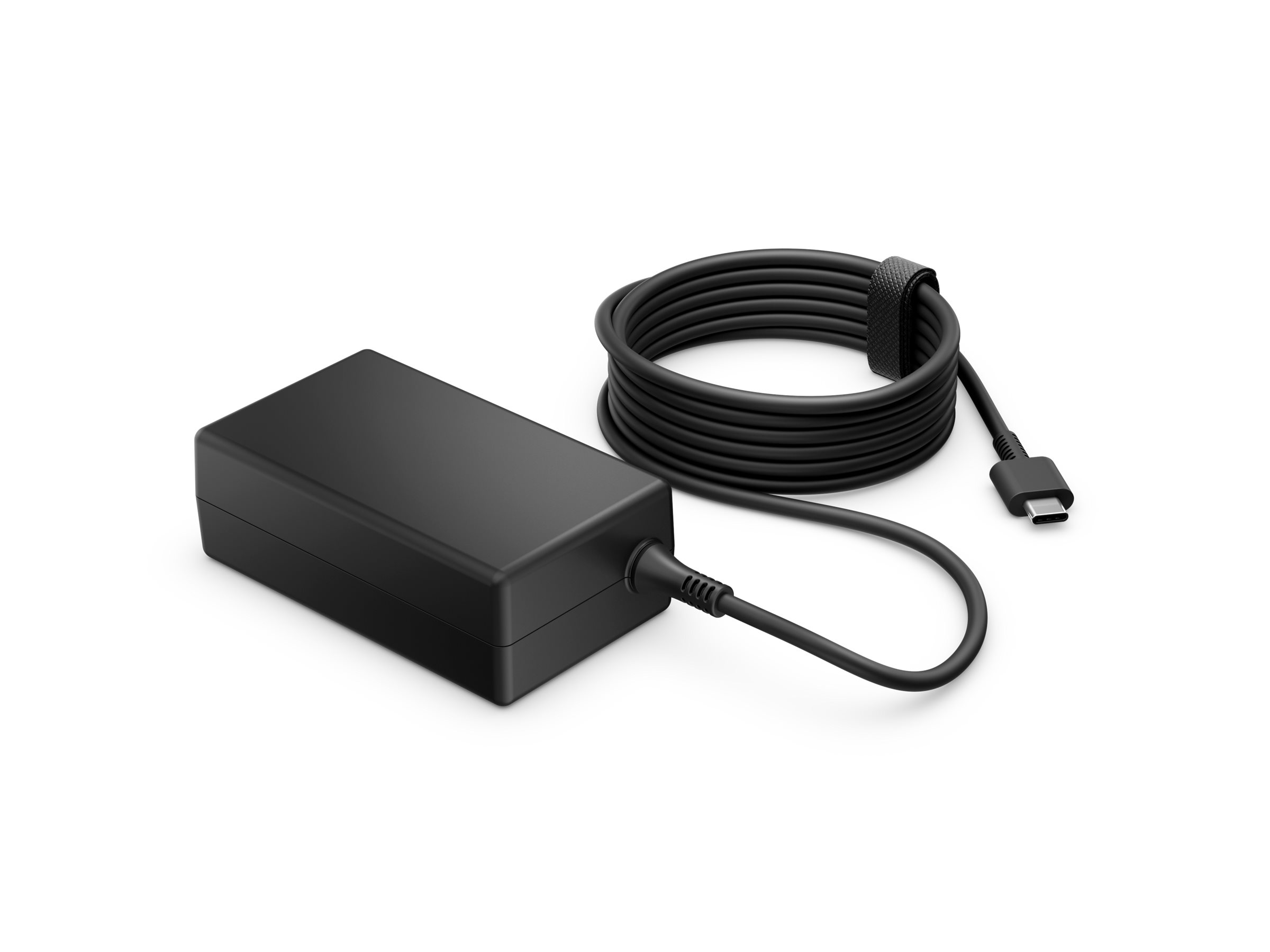 HP USB-C LC power adapter 65 Product shot Left-angle 79900