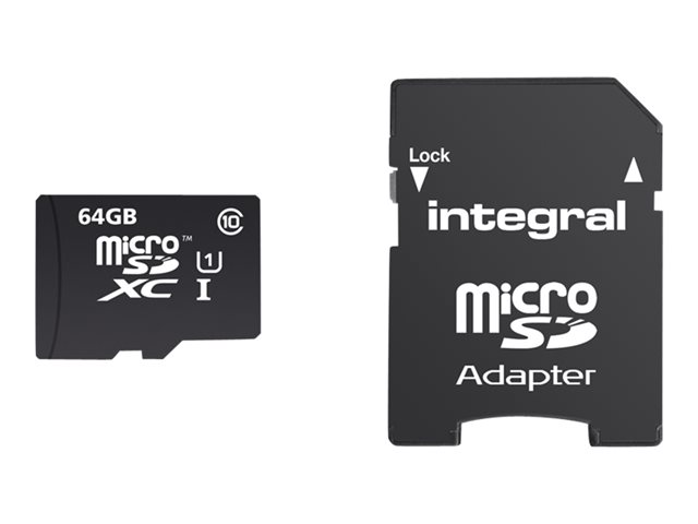 Image of Integral UltimaPro - flash memory card - 64 GB - microSDXC UHS-I