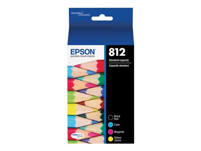 Epson T812 - 4-pack - black, yellow, cyan, magenta