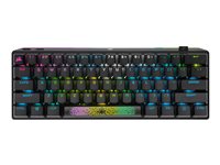 CORSAIR K70 PRO MINI Tastatur Mekanisk RGB/16,8 millioner farver Trådløs Kabling Tysk
