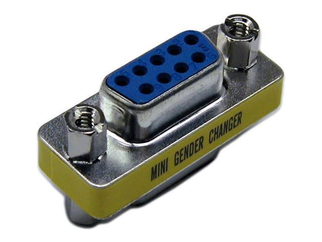 Dynamix serial gender converter DB-9 to Product shot Left-angle 79300