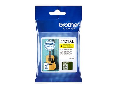 BROTHER 500-page Yellow ink cartridge, BROTHER LC421XLY LC421XLY (BILD2)