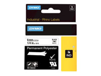 DYMO Rhino Permanent Polyester - tape - 1 cassette(s) - Roll (0.6 cm x 5.5 m)