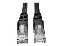 Eaton Tripp Lite Series Cat6 Gigabit Snagless Molded (UTP) Ethernet Cable (RJ45 M/M), PoE, Black, 6 ft. (1.83 m) CAT 6 Ikke afskærmet parsnoet (UTP) 1.83m Patchkabel Sort