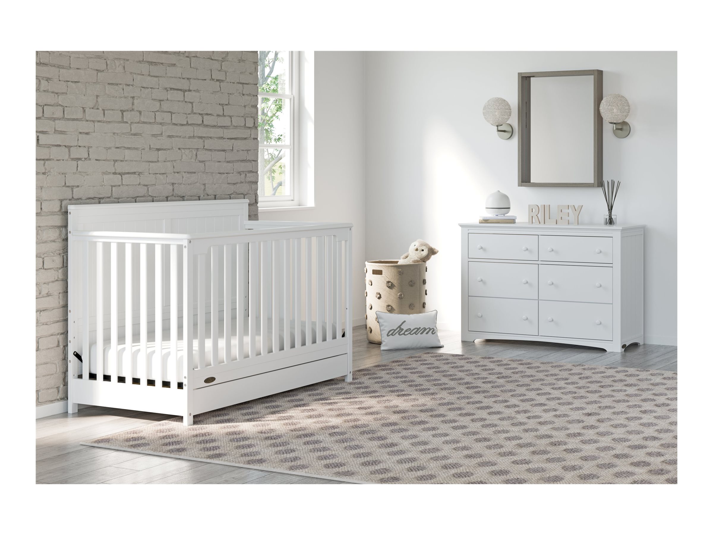 Hadley 4in1 Convertible Crib with Drawer
