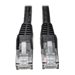 Eaton Tripp Lite Series Cat6 Gigabit Snagless Molded (UTP) Ethernet Cable (RJ45 M/M), PoE, Black, 3 ft. (0.91 m), 50-Piece Bulk Pack
