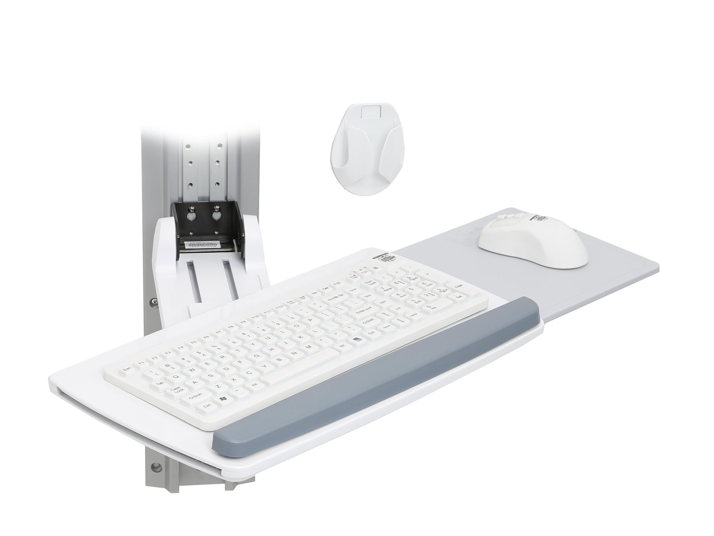Ergotron Neo-Flex keyboard/mouse platform Product shot Right-angle 80000