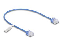 DeLOCK CAT 6 Ikke afskærmet parsnoet (UTP) 30cm Patchkabel Blå