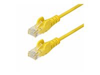 StarTech.com 10ft Yellow Slim CAT6 Ethernet Cable, Snagless, 28AWG, LSZH