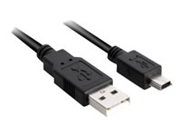 Sharkoon USB 2.0 USB-kabel 50cm Sort