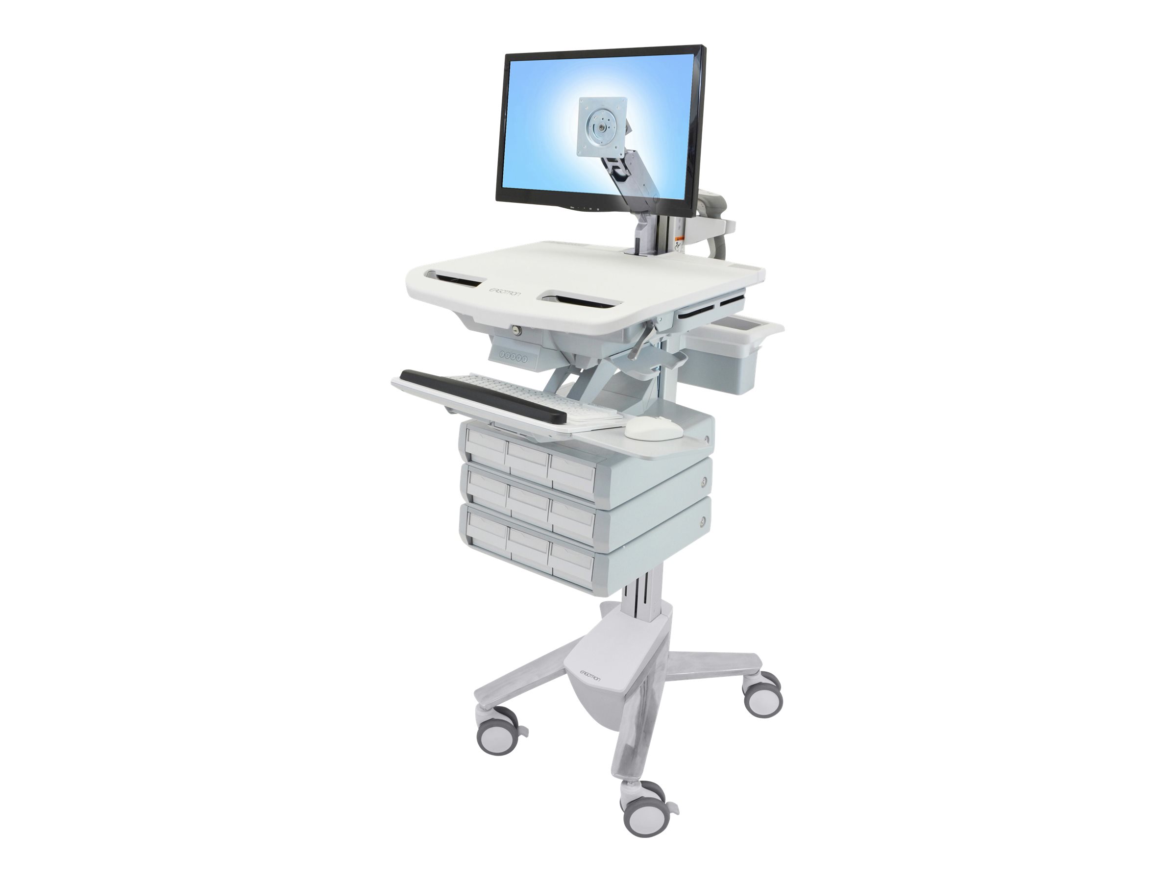 Ergotron StyleView - Cart for LCD display / keyboard / mouse / CPU / notebook / scanner (open architecture)