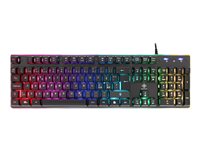 DELTACO GAMING GAM-021-RGB Tastatur Membran RGB Kabling Nordisk