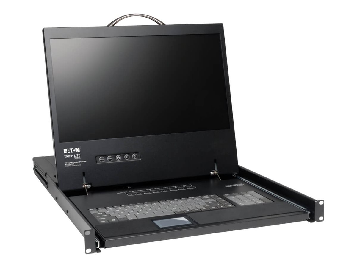 Tripp Lite 16-Port Rack Console VGA KVM Switch w/ 19" LCD 1U TAA