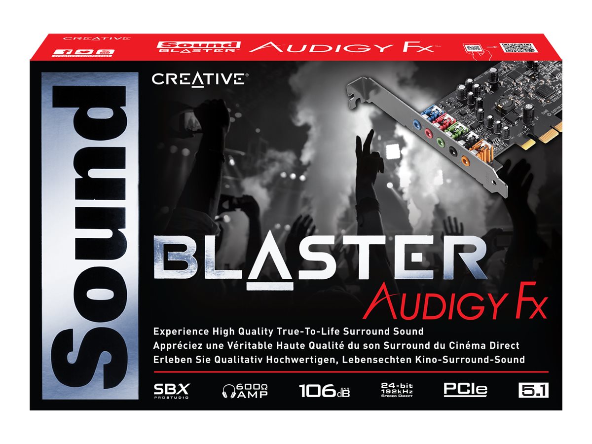 Carte son interne PCI-e Creative Sound Blaster Audigy Fx V2