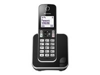 Panasonic KX-TGD310 Trådløs telefon Ingen nummervisning Sort Sølv