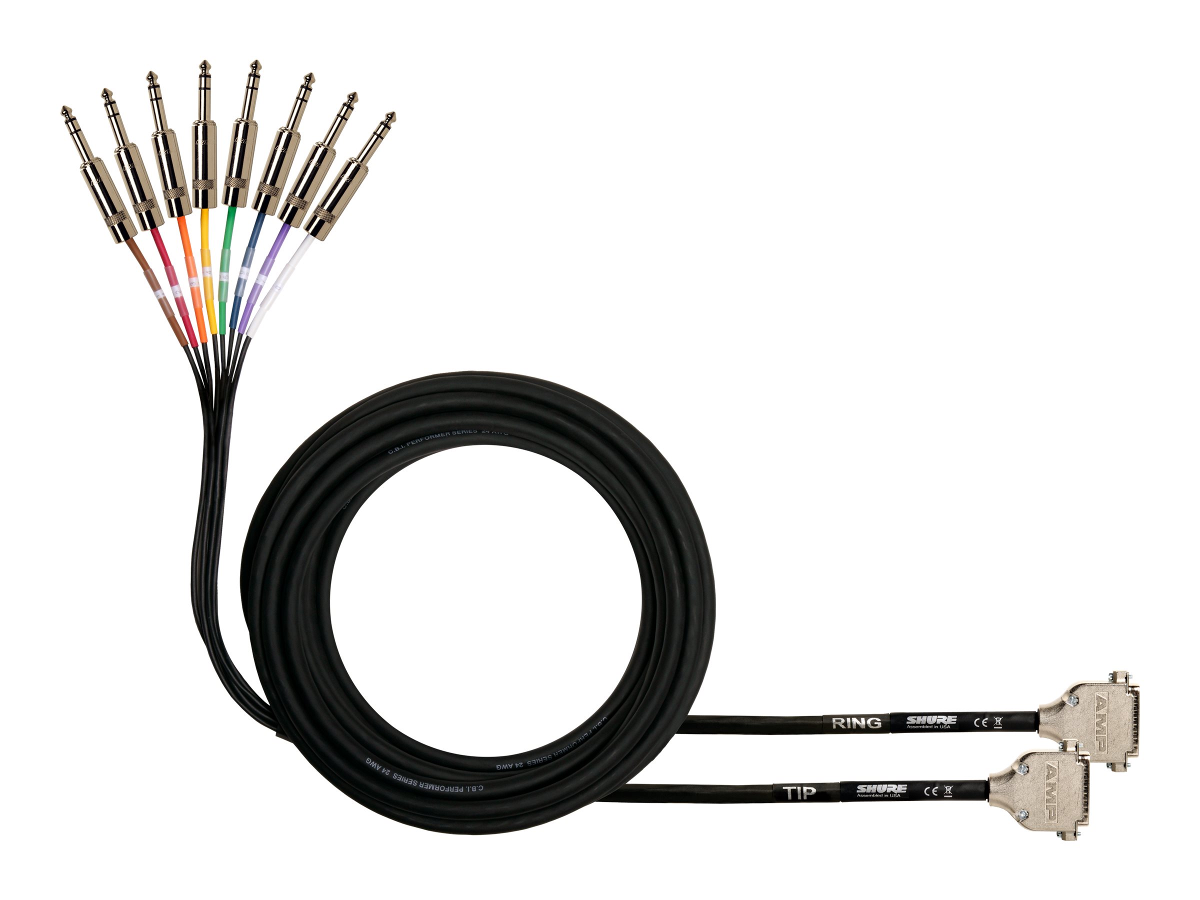 Shure - Audio cable - DB-25 male locking to stereo jack male