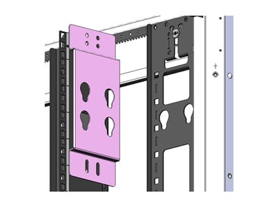 REAR FACING RACK PDU MOUNTING KIT FOR 750MM WIDE X 42/48U SX ENCL