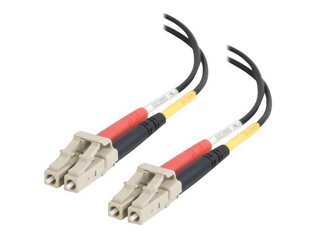 C2G 10m LC-LC 50/125 OM2 Duplex Multimode PVC Fiber Optic Cable - Black - patch cable - 10 m - black