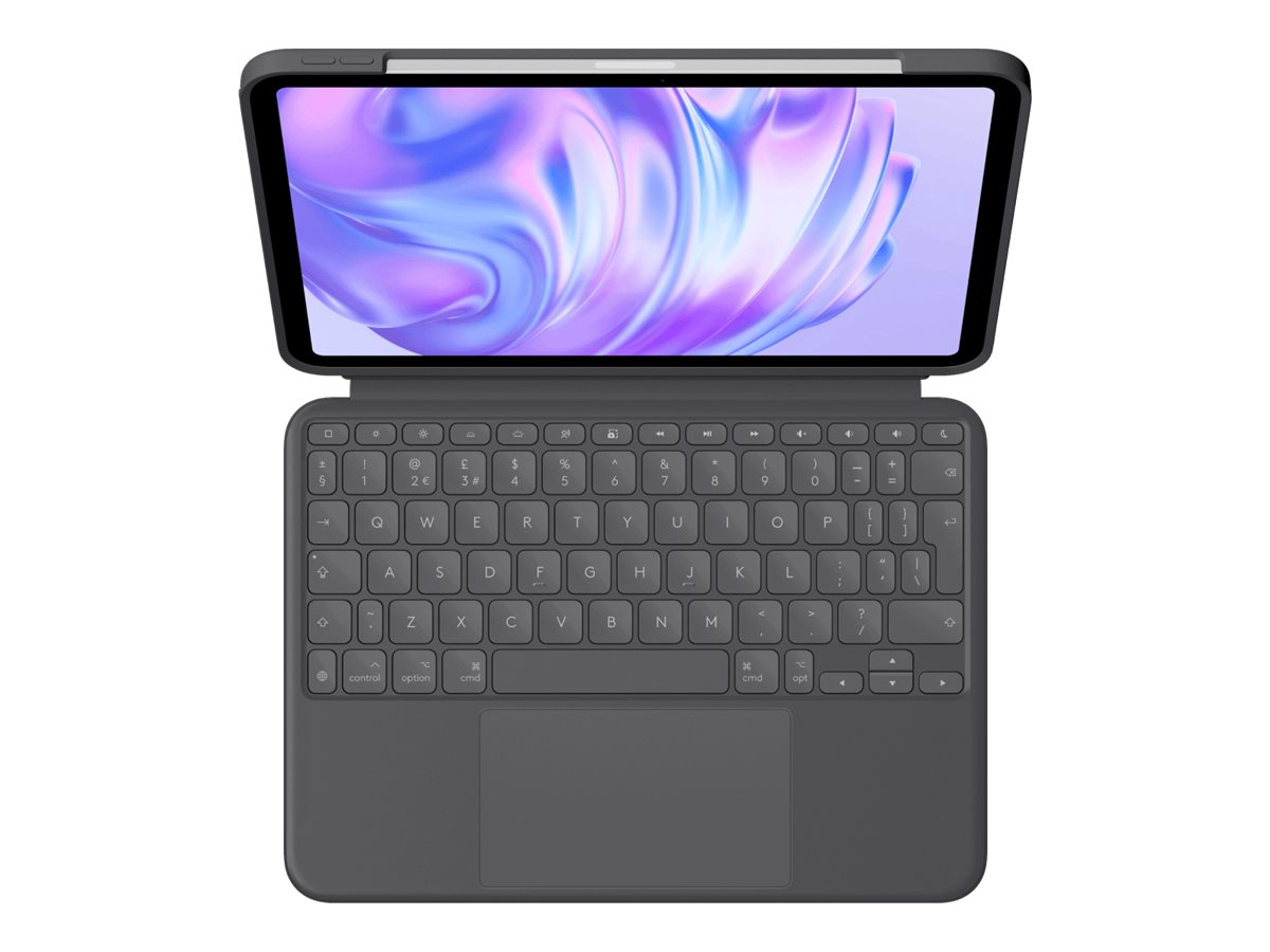 Logitech Combo Touch Keyboard And Folio Case With Trackpad Qwerty Uk Graphite Input Device