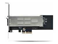 StarTech.com M.2 NVMe SSD to PCIe x4 Mobile Rack/Backplane with Removable Tray for PCI Express Expansion Slot, Tool-less Installation, PCIe 4.0/3.0 Hot-Swap Drive Bay, Key Lock - 2 Keys Included