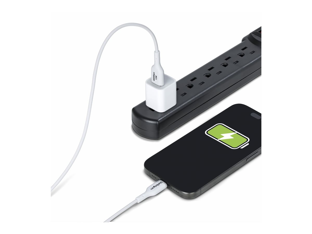 StarTech.com 2m (6.6ft) White USB-A to USB-C Charging Cable/Cord, M/M - USB kabel typ C - USB do USB-C - 2 m – foto 7