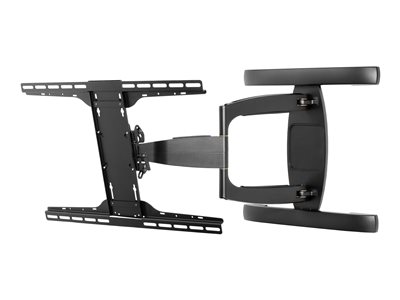 Peerless Universal Full-Motion Plus Wall Mount SA761PU - Mounting kit (wall mount) - for flat panel - fused epoxy - gloss black - screen size: 39