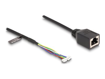 DELOCK Kabel RJ45 Buchse zu Pfostenbuchse 1,25mm 4Pin/6Pin Cat6 Kabel