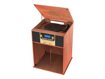Victor VWRP-4500 CD player / cassette player / radio / turntable mahogany