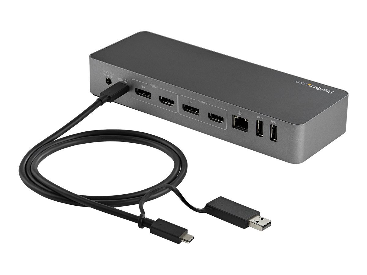 StarTech.com 3ft (1m) USB C Cable w/ USB-A Adapter Dongle, Hybrid 2-in-1 USB C Cable w/ USB-A | USB-C to USB-C (10Gbps/100W PD), USB-A to USB-C (5Gbps), USB-A Host to USB-C DisplayLink Dock - Ideal for Hybrid Dock (USBCCADP) - USB kabel typ C - USB-C do USB-C - 1 m – foto 11