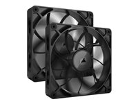 Corsair iCUE LINK RX140 MAX (2-pack starter kit) - Kabinet køler - 140mm - Sort - 36 dBA