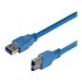 StarTech.com 1 ft / 30cm SuperSpeed USB 3.0 Cable A to B - USB 3 A (m) to USB 3 B (m) (USB3SAB1) - USB cable - USB Type A to USB Type B - 1 ft