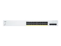 Cisco Business 220 Series CBS220-24P-4X Switch 24-porte Gigabit  PoE+