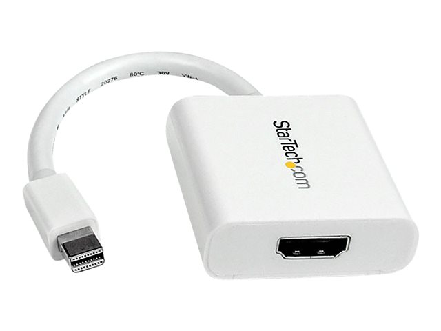 Image of StarTech.com Mini DisplayPort? to HDMI? Video Adapter Converter 1920x1200 - White Mini DP to HDMI Adapter M/F (MDP2HDW) - adapter - DisplayPort / HDMI - 17 cm