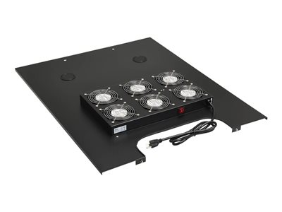 Eaton Tripp Lite Series SmartRack Roof-Mounted Fan Panel for Wide Rack Enclosure Cabinets